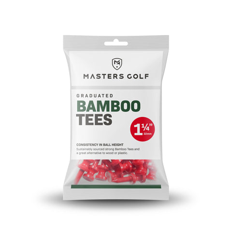 Masters Golf BAMBOO TEES 32 mm Rood